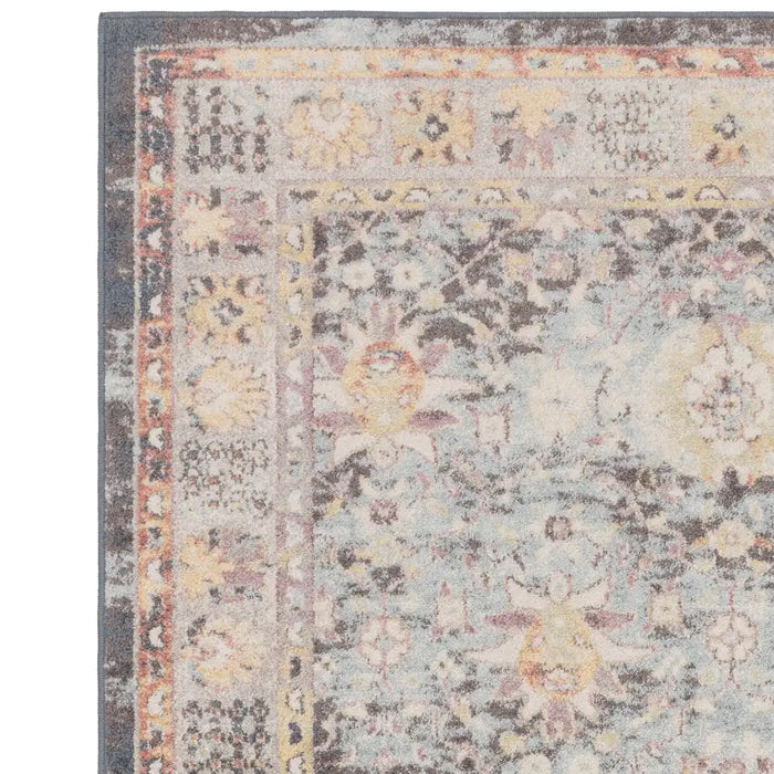 Asiatic flores gita fr03 Multicoloured Living Room Floral Rug.