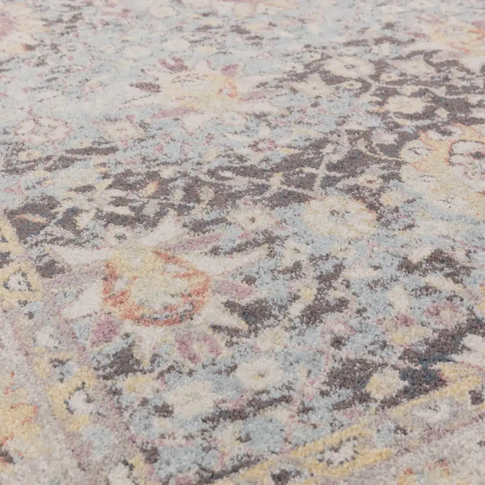 Asiatic flores gita fr03 Multicoloured Living Room Floral Rug.