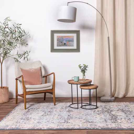 Asiatic flores gita fr03 Multicoloured Living Room Floral Rug.