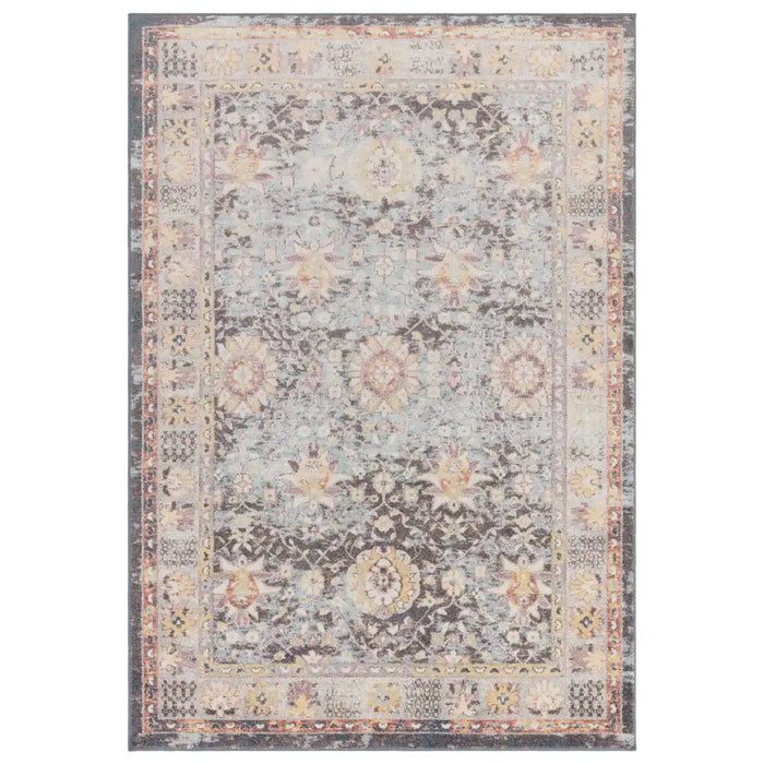Asiatic flores gita fr03 Multicoloured Living Room Floral Rug.
