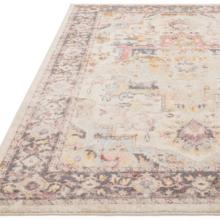 Asiatic flores kira fr04 Multicoloured Living Room Floral Rug.
