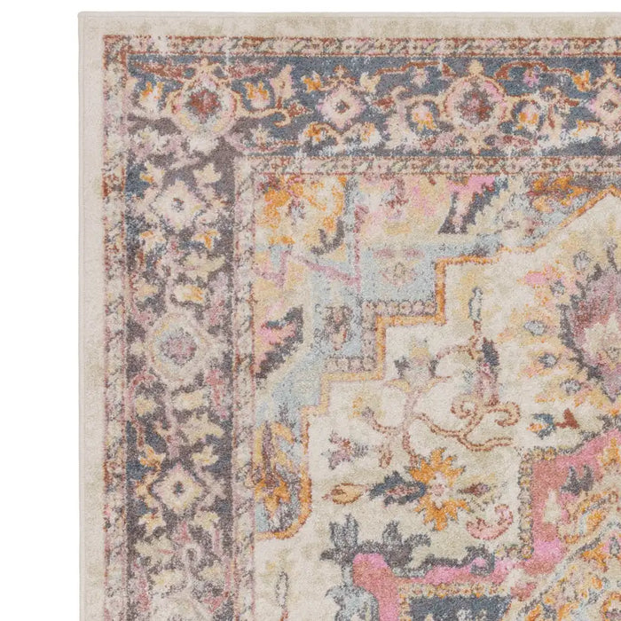 Asiatic flores kira fr04 Multicoloured Living Room Floral Rug.