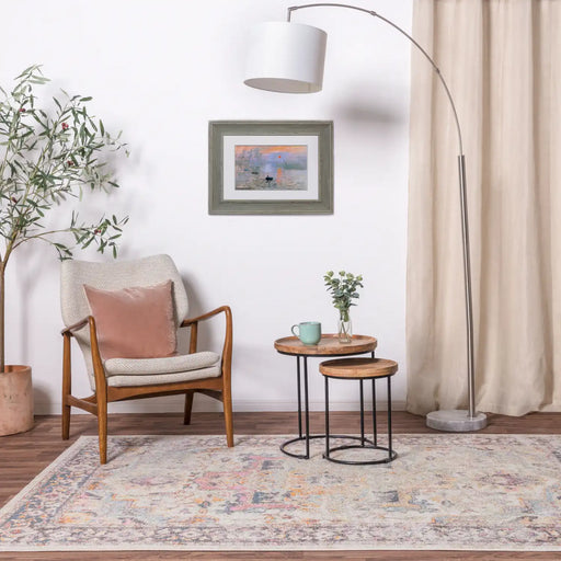 Asiatic flores kira fr04 Multicoloured Living Room Floral Rug.