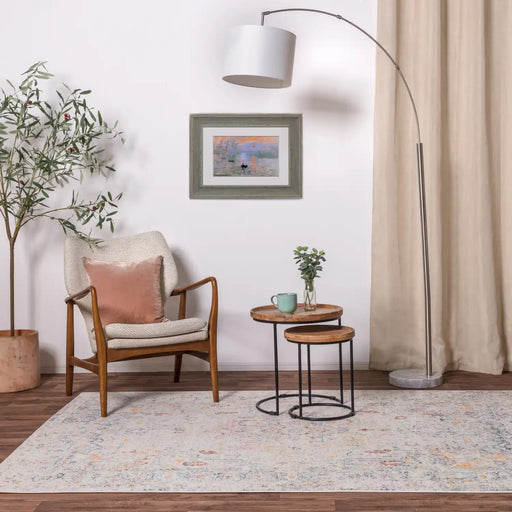 Asiatic flores laleh fr08 Multicoloured Living Room Floral Rug.