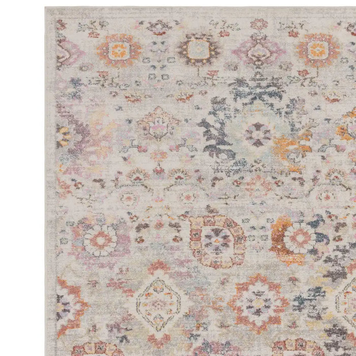 Asiatic flores mina fr02 Multicoloured Living Room Floral Rug.
