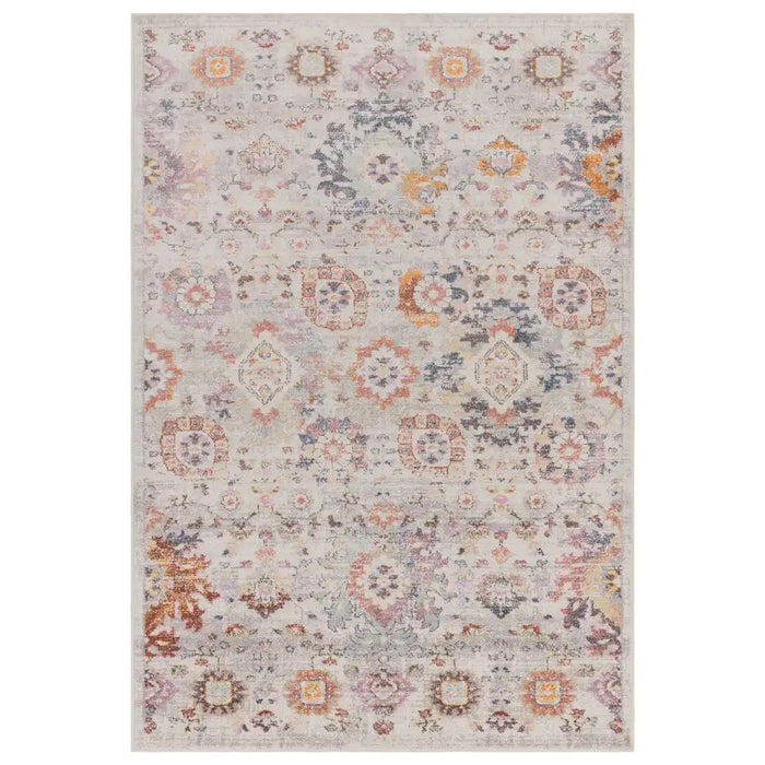 Asiatic flores mina fr02 Multicoloured Living Room Floral Rug.