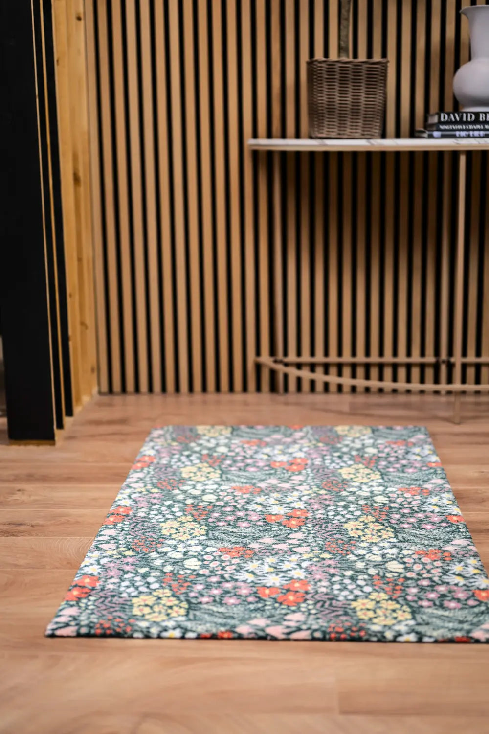 Wash + Dry Design Flower Meadow Multicoloured Rug — RugsDirect Online