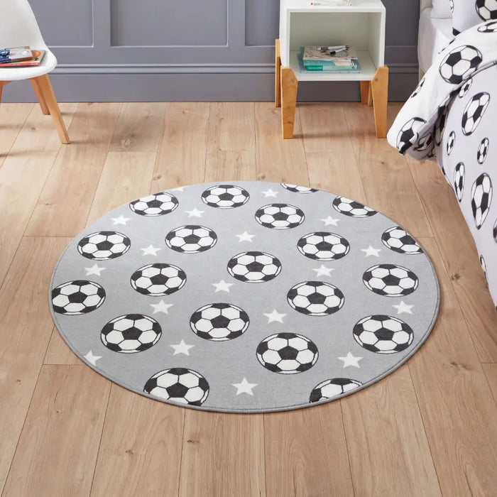 Catherine Lansfield Football Stars Grey - Washable