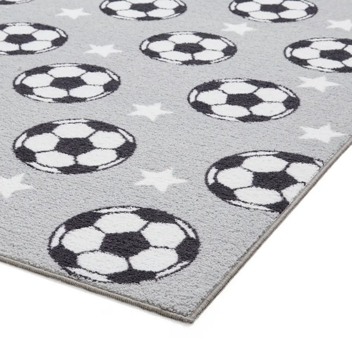 Catherine Lansfield Football Stars Grey - Washable