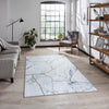 Think Rugs force k7281 ivory gold Yellow, Ivory Living Room Flat Weave Rug.