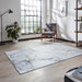 Think Rugs force k7281 ivory gold Yellow, Ivory Living Room Flat Weave Rug.