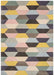 Asiatic funk funk honeycomb pastel Multicoloured Living Room Wool Rug.