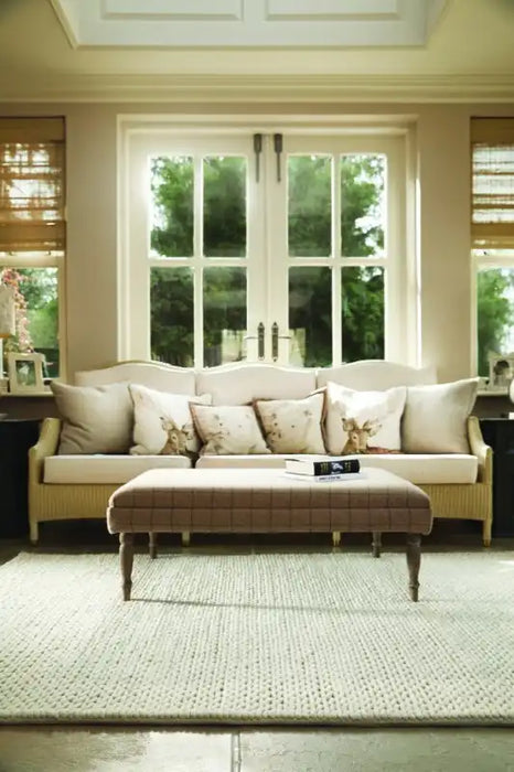 Rug Guru fusion guru ivory Ivory Living Room Wool Rug.