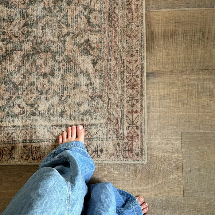 Livabliss Collins Avenue III Galey Alix x Livabliss Vintage Traditional Oriental Boho Rust/Brown Rug