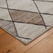 Oriental Weavers gio 4928 a Brown, Cream Living Room Geometric Rug.