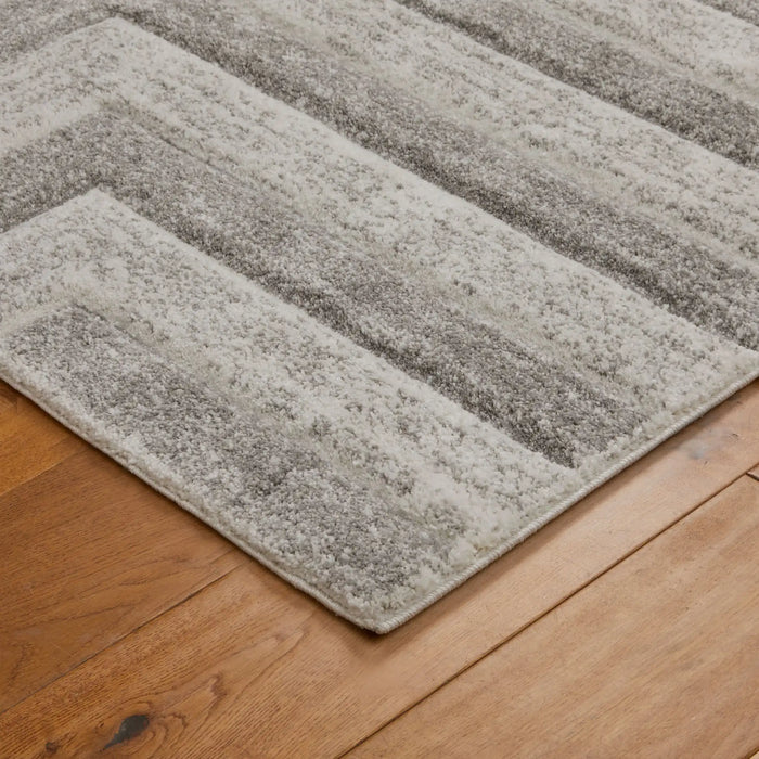 Oriental Weavers gio 8022 w Grey Living Room Geometric Rug.