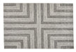 Oriental Weavers gio 8022 w Grey Living Room Geometric Rug.
