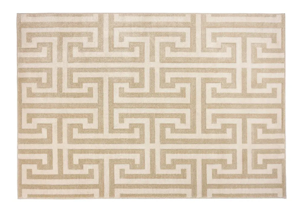 Pink Greek Vinyl Rug Greek Key Cream Cream Rug — RugsDirect Online