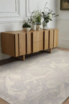 Agnella galaxy wool arol white Grey, Cream Living Room Natural Fibre Rug.