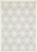 Agnella galaxy wool azur white Grey, Cream Living Room Natural Fibre Rug.