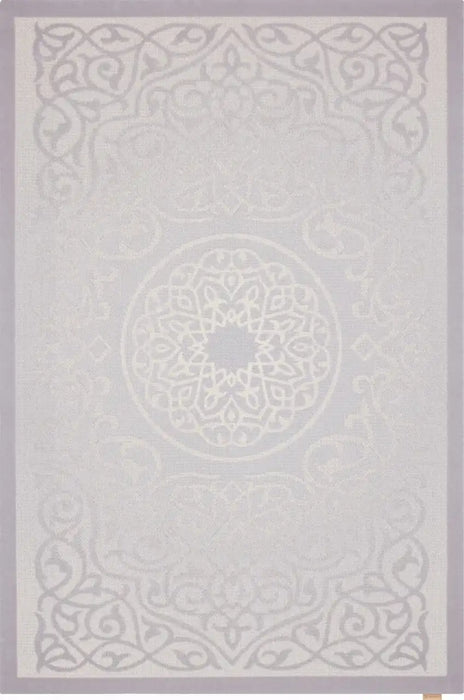 Agnella galaxy wool klaro white Grey, Cream Living Room Natural Fibre Rug.