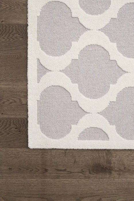 Agnella galaxy wool phactra grey Grey Living Room Natural Fibre Rug.