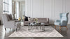 Agnella galaxy wool phactra grey Grey Living Room Natural Fibre Rug.