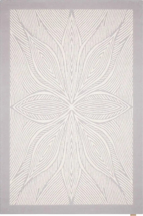 Agnella galaxy wool tric Grey Living Room Natural Fibre Rug.