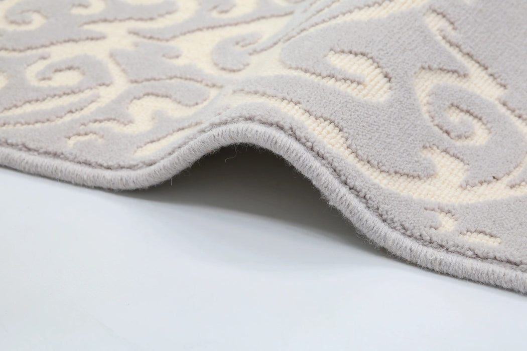 Agnella galaxy wool wakai grey Grey Living Room Natural Fibre Rug.