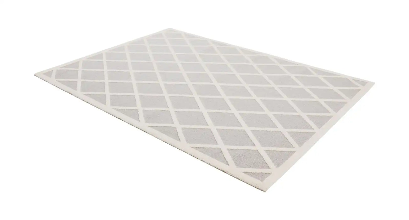 Agnella galaxy wool zaurakma grey Grey Living Room Natural Fibre Rug.