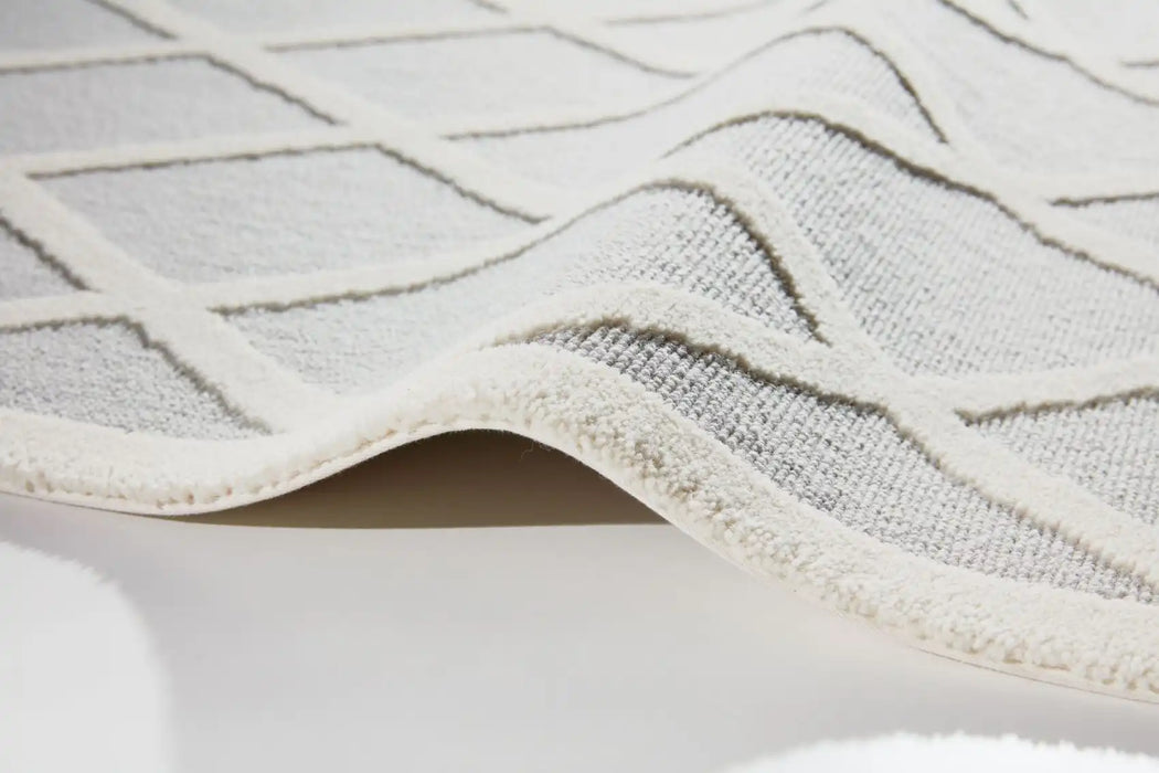 Agnella galaxy wool zaurakma grey Grey Living Room Natural Fibre Rug.