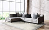 Agnella galaxy wool zubi grey Grey, Cream Living Room Natural Fibre Rug.
