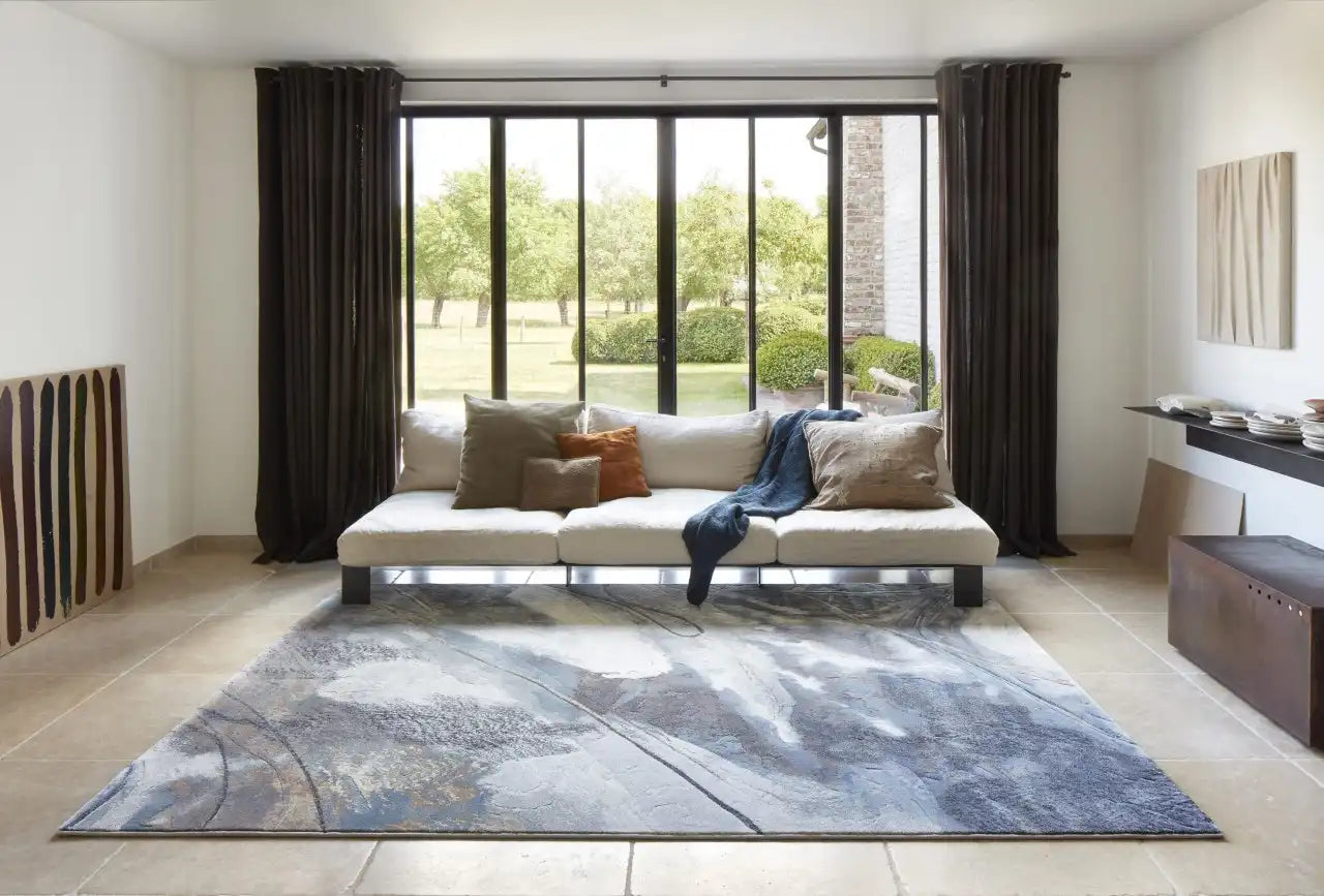 grey square rugs