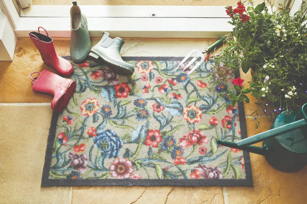 Patterned Hug Rug Garden Multi Floral 2 Multicoloured Rug — RugsDirect ...
