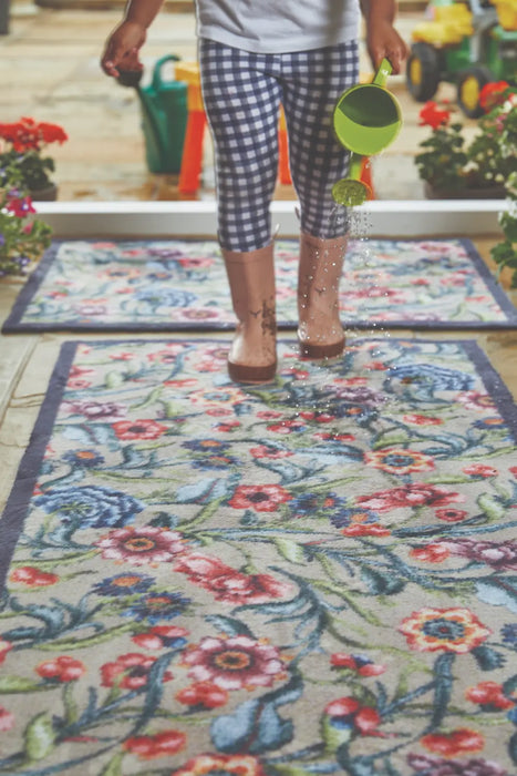 Patterned Hug Rug Garden Multi Floral 2 Multicoloured Rug — RugsDirect ...