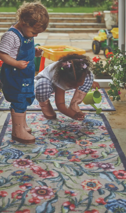 Patterned Hug Rug Garden Multi Floral 2