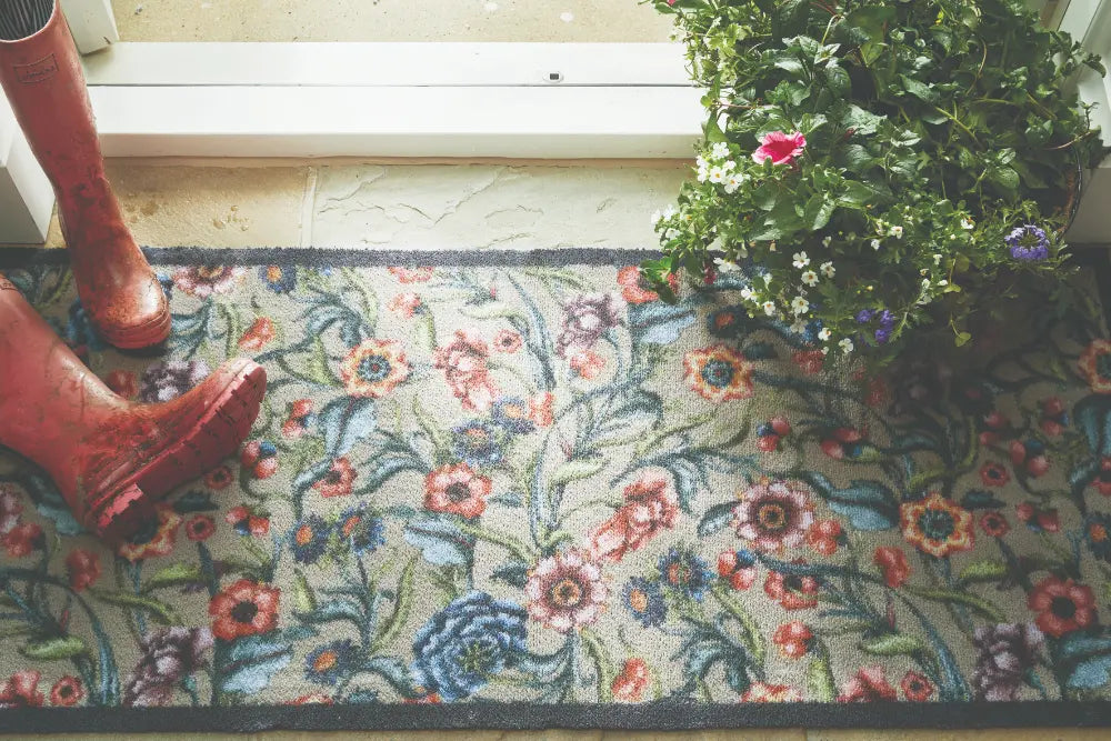 Patterned Hug Rug Garden Multi Floral 2 Runner