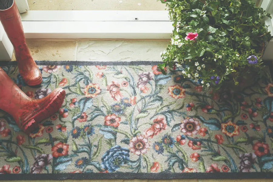Patterned Hug Rug Garden Multi Floral 2 Multicoloured Rug — RugsDirect ...