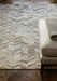 Asiatic gaucho chevron Grey  Geometric Rug.