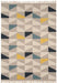 Asiatic hackney kelims geo mustard Grey  Wool Rug.