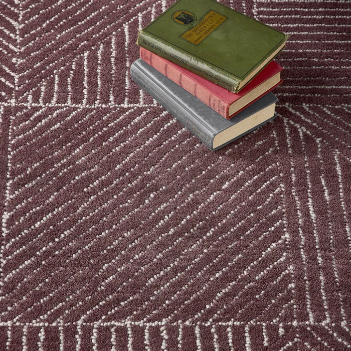 Geometric Berry Purple Rug — RugsDirect Online