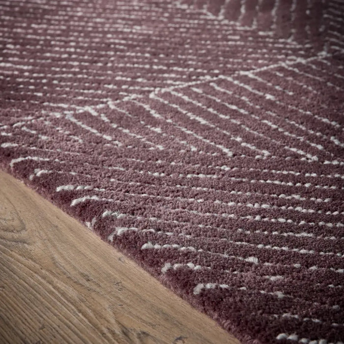 Geometric Berry Purple Rug — RugsDirect Online