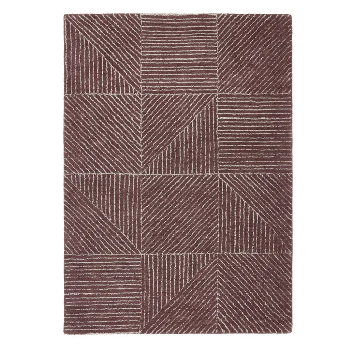 Geometric Berry Purple Rug — RugsDirect Online