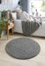 My Mats buddy ghost grey Grey Living Room Shaggy Rug.