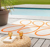 In-Outdoor Orla Kiely Giant Lin St Persimmon outdoor 460703 Rug