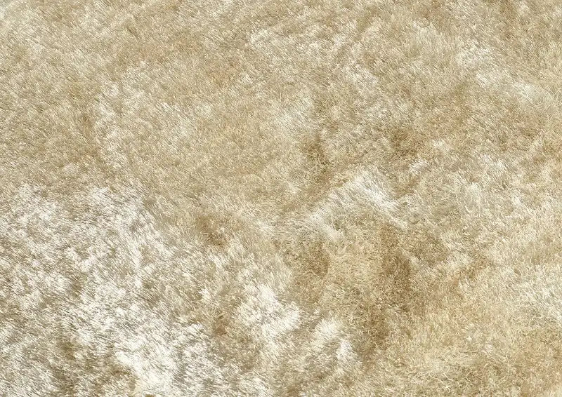 Origins shimmer champagne Beige, Ivory Living Room Shaggy Rug.
