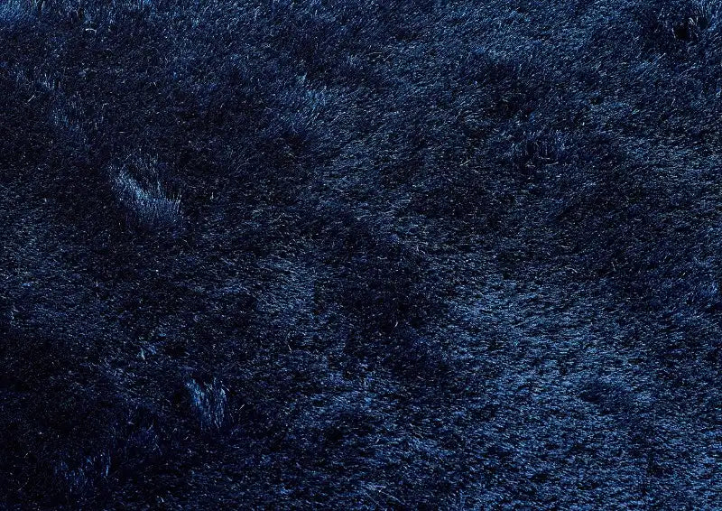 Origins shimmer indigo Blue Living Room Shaggy Rug.