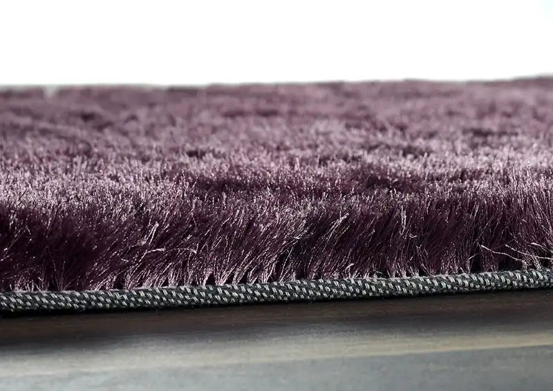 Origins shimmer mauve Purple Living Room Shaggy Rug.