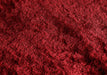 Origins shimmer red Red Living Room Shaggy Rug.