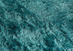 Origins shimmer teal Blue, Green, Teal Living Room Shaggy Rug.